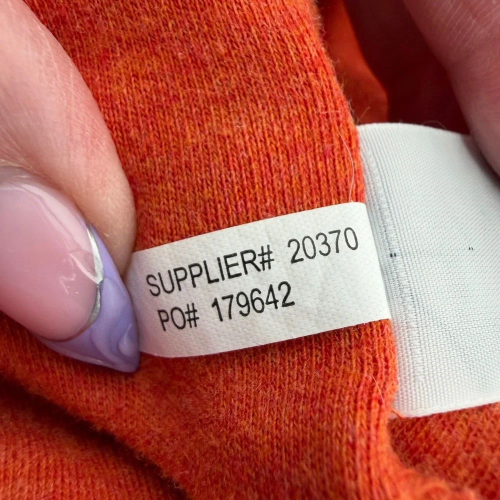Polo Ralph Lauren Men's XXL Orange Long Sleeve Polo Shirt Cotton Olive Pony